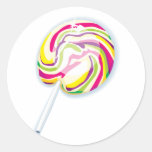 colorful swirly lollipop stickers