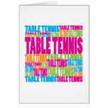 Colorful Table Tennis cards
