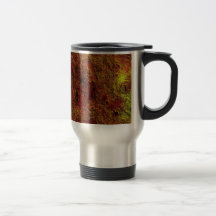 Colorful Tangerine Orange Yellow Abstract Coffee Mugs