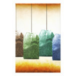Colorful Teabags Personalized Stationery