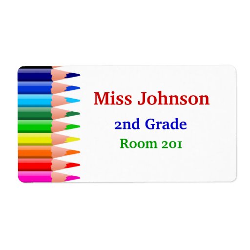 Colorful Teacher's Name Tags Label | Zazzle