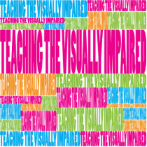 Colorful Teaching the Visually Impaired Photo Cut Out