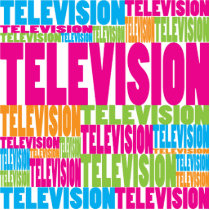 Colorful Television photo sculptures