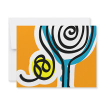 Colorful Tennis Spiral Rope invitations
