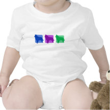 Colorful Tervuren Silhouettes Baby Creeper