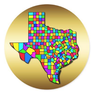 map of texas with counties. COLORFUL TEXAS COUNTIES MAP