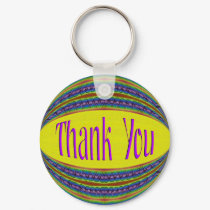 Colorful Thank You keychains by DonnasGreetingCards Colorful Thank You keychains
