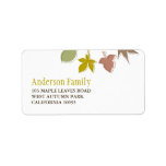 Colorful Thanksgiving Autumn Leaves Address Labels