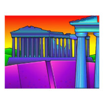 Colorful Themed Party Invitation Ancient invitations
