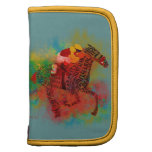 Colorful Thoroughbred in Typography Porfolio Planners