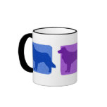 Colorful Toller Silhouettes Mug
