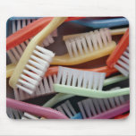Colorful toothbrushes mouse pads