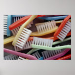 Colorful toothbrushes print