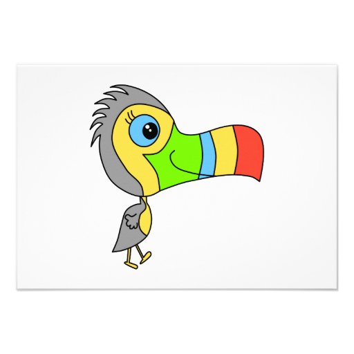 Colorful Toucan Bird. Custom Announcements