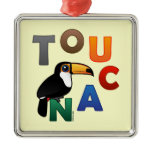 Colorful Toucan Premium Square Ornament