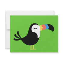 Colorful Toucan Personalized Invitation