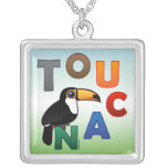 Colorful Toucan Silver Plated Necklace
