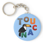 Colorful Toucan Basic Keychain