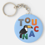 Colorful Toucan Basic Keychain