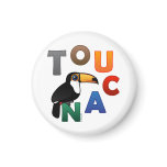 Colorful Toucan Round Magnet