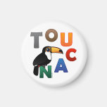 Colorful Toucan Round Magnet