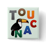 Colorful Toucan Square Button