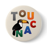 Colorful Toucan Round Button
