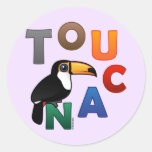 Colorful Toucan Round Sticker