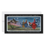 Colorful Travelers Flat Christmas Greeting Card Photo Cards