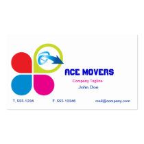 Colorful tree business card business cards