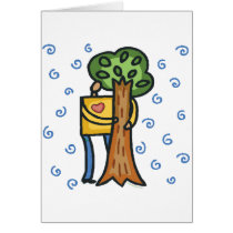Colorful Tree Hugger Cards