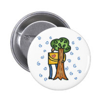 Colorful Tree Hugger buttons