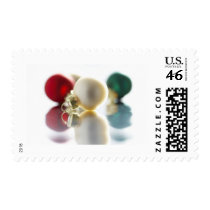 Colorful Tree Ornaments postage by HolidayPostage Colorful Tree Ornaments postage