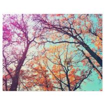 Colorful trees full color flyer
