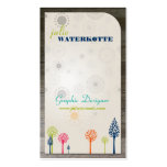 Colorful Trees Graphic Design Business Cards
