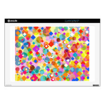 Colorful Triangle and Dot Pattern Skins For 17" Laptops