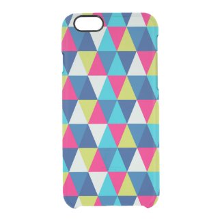 Colorful Triangles Modern Geometric Small Pattern Uncommon Clearly™ Deflector iPhone 6 Case