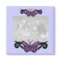 Colorful tribal  butterfly template magnet