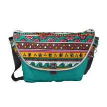 Colorful Tribal pattern Commuter Bags
