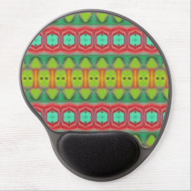 Colorful tribal pattern gel mouse pad