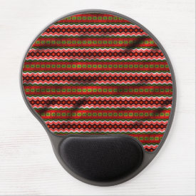 Colorful tribal pattern gel mouse pad