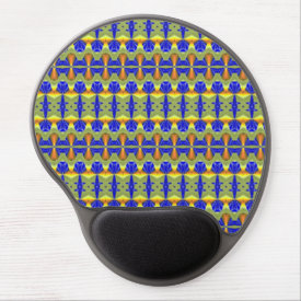 Colorful tribal pattern gel mousepads
