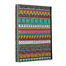 Colorful Tribal pattern iPad Folio Cases