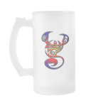 COLORFUL TRIBAL STYLE SCORPION COFFEE MUG