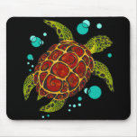 Colorful Tribal Turtle Tattoo Mouse Pad mousepads