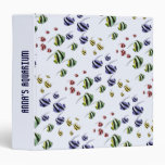 Colorful Tropical Fish Aquarium Folder Vinyl Binder