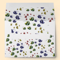 Colorful Tropical Fish Envelope