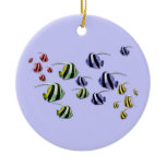 Colorful Tropical Fish on Hanging Ornament