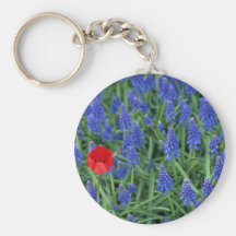 Colorful Tulip with hyacinth Key Chain
