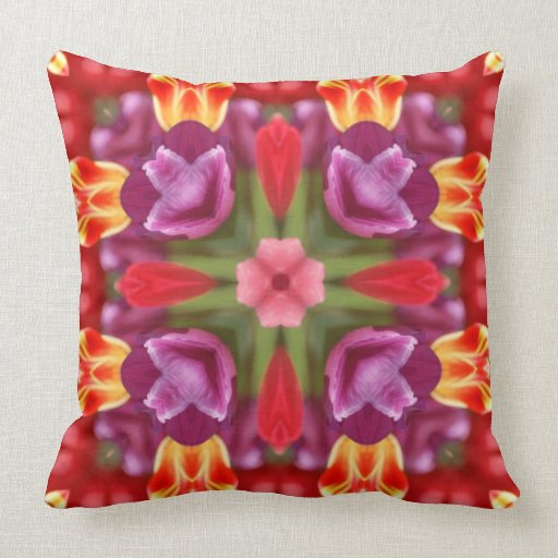 Colorful Tulips American MoJo Pillows